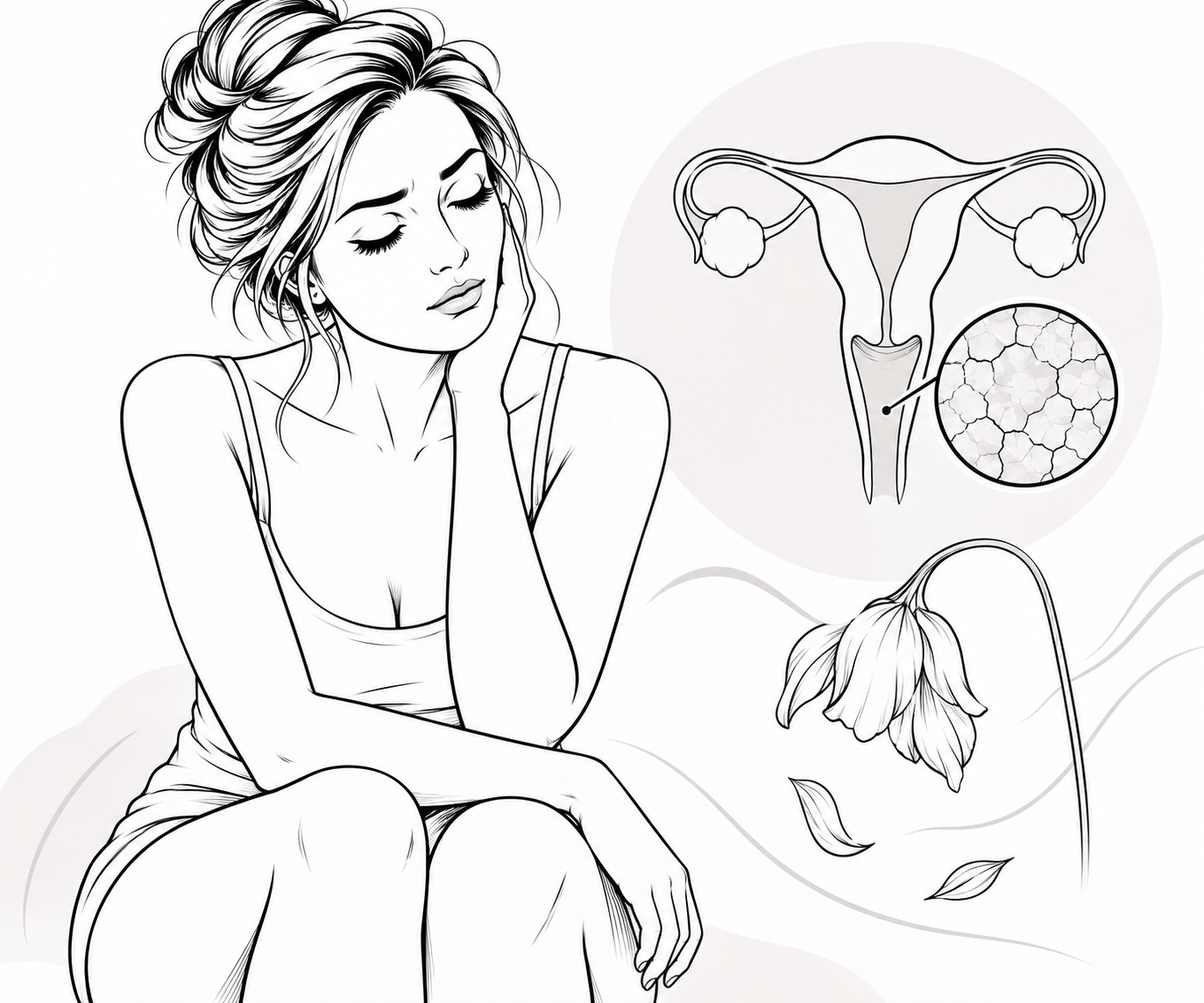 Vaginálna suchosť, atrofia– suchosť pošvy, pálenie a nepríjemné pocity